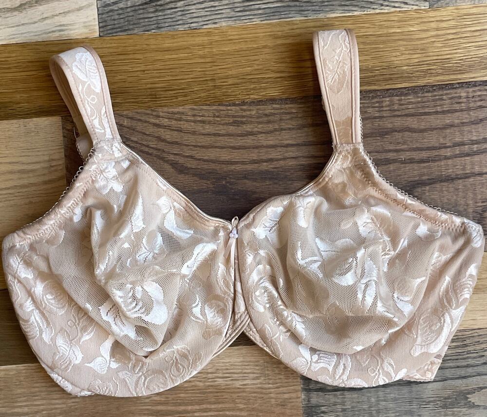 Wacoal Awareness 65567 Bra 34DDD Beige Floral Full Coverage Underwire